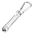 कस्टम डिजाइन धातु चाबी का गुच्छा मशाल, प्रचारक उपहार के लिए सफेद एलईडी टॉर्च कुंजी श्रृंखला
