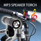 पोर्टेबल एमपी 3 प्लेयर स्ट्रोब YSF के साथ समायोज्य एलईडी टॉर्च मशाल - MT08