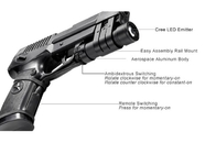 285 Lumens क्री एलईडी टॉर्च मशाल handgun के लिए लेजर दृष्टि हथियार लाइट