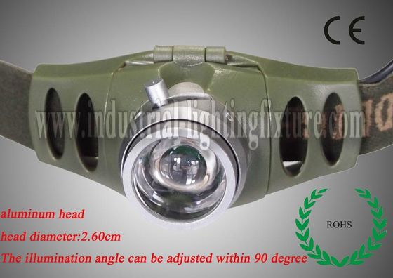 160 Lumens आउटपुट के साथ 3W क्री हाई पावर बैटरी एलईडी headlamp टॉर्च