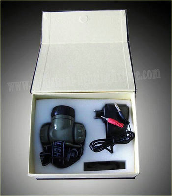 1 वाट बैटरी एलईडी Headlamp Shockproof 14000MCD, Weatherproof एलईडी Headtorch
