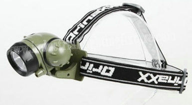 उच्च तीव्रता निविड़ अंधकार बैटरी फायरमैन के लिए 3 वाट एलईडी Headlamp