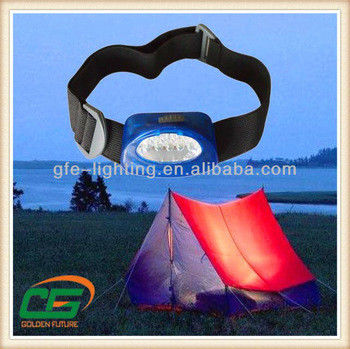सूखी बैटरी मिनी डेरा डाले हुए नेतृत्व Headlamp 5PCS के साथ व्हाइट एलईडी, 14000MCD