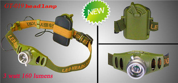 कम Headlamp पुलिस क्री 3 वाट एलईडी मशीन की मरम्मत के लिए कम Headlamp, एलईडी