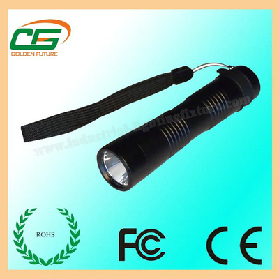 3 वाट क्री एलईडी टॉर्च, सामरिक एलईडी टॉर्च DC4.5V एल्यूमिनियम